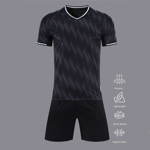 Uniforme de fútbol de ajuste personalizado transpirable 100% poliéster ecológico proveedor OEM con opciones de logotipo y etiqueta privada para equipos - Product Image 2