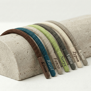 Cuerdas trenzadas Baycar con logotipo personalizado OEM al por mayor, 100% algodón, ecológicas, con punta metálica para sudaderas, pantalones y prendas. - Product Image 3