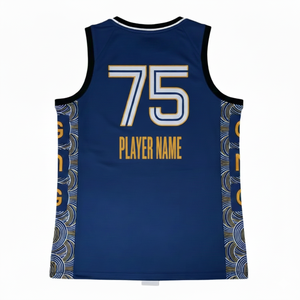 Camiseta de Baloncesto Blanca para Entrenamiento de Equipo al por Mayor, Nombre y Logotipo Personalizados Disponibles, 100% Poliéster - Product Image 1