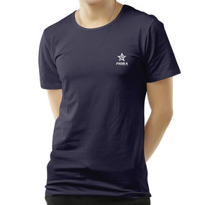 Fabricant de haute qualité 100% coton lourd 240 Gsm coupe régulière tricoté unisexe hommes col rond T-Shirts séchage rapide respirant - Product Image 5