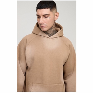 Vêtements de sport de luxe pour hommes hiver coton survêtements 100% solide uni blanc Tech polaire avec col à capuche imprimé techniques - Product Image 4
