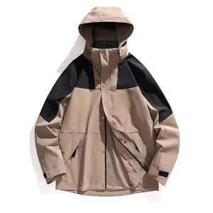 Chaqueta cortavientos para hombre, ligera, con cremallera, con capucha, impermeable, a prueba de viento, ropa deportiva informal, abrigo para correr o senderismo - Product Image 3