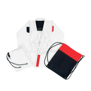 Traje de BJJ Gi blanco hecho a medida de Pakistán, uniforme de Jiu Jitsu tejido de perlas para entrenamiento y competición, traje de Jiu Jitsu - Product Image 5