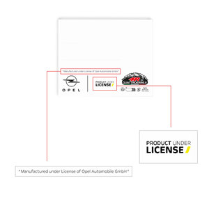 Ufficiale Opel 3D emblema adesivo nero 12 MM auto-adesivo riflettente cromo e Logo in pelle per auto e camion - Product Image 4