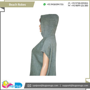 Alta calidad 100% algodón Zero Twist batas de playa para exteriores logotipo bordado personalizado última llegada baño para adultos compradores al por mayor - Product Image 6