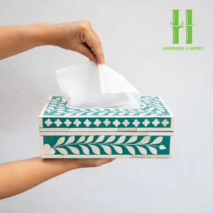 La última caja de pañuelos de nácar, servilletero hecho a mano, caja de pañuelos con incrustaciones de fregona de lujo, la más vendida al por mayor de Vietnam - Product Image 5