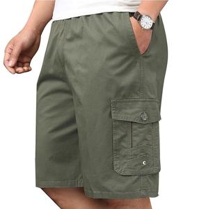 Pantalones cortos de jogging de cintura alta personalizados para hombre, pantalones Cargo de secado rápido de alta calidad, Bermudas hasta la rodilla, diseño liso en blanco - Product Image 1