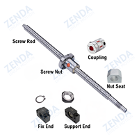 Vis à billes de précision SFU3205-4 en usine avec écrou C7 600mm 1200mm 1500mm vis à billes pour tour de Machine d'injection Kit de boule CNC