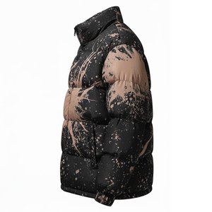 Chaquetas de Plumón para Hombre, Diseño Personalizado con Corte Diagonal, Color Marrón, Alta Calidad, Transpirables, con Capucha, Estilo Burbuja, Prendas de Abrigo Modernas - Product Image 6