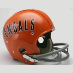 Bulls American Football Retro <b>Helmet</b> with Box Plastic Model 1950 - Product Image 4