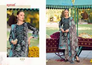 Material de vestido impreso Digital de algodón suave de primera calidad para Salwar Kameez catálogo completo disponible tarifa al por mayor desgaste de fiesta adecuado - Product Image 4