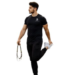 ชุดกีฬาผู้ชาย 2 ชิ้น เสื้อยืดแขนสั้น กางเกงจ็อกเกอร์ ชุดออกกำลังกาย ชุดวิ่ง ชุดกีฬา - Product Image 4