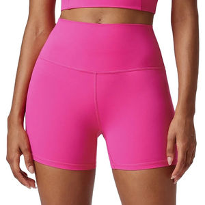 2025 femmes sport respirant Polyester/coton taille élastique Shorts de sport séchage rapide vêtements de sport Fitness entraînement Yoga Shorts - Product Image 1