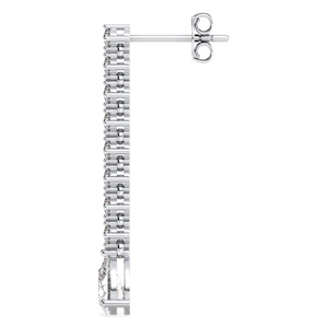 REYES, joyería fina brillante para mujer, pendientes de gota de moissanita de oro de 14K y 18K de lujo para ella, joyería de estilo de moda para mujer - Product Image 5