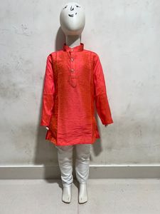 ชุดนอน Kurta สำหรับเด็กผู้ชาย,ชุด Kurta Dhoti ดีไซน์เนอร์ - Product Image 4