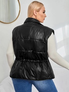 Ropa informal Ropa Mujer Chaleco acolchado Invierno Cálido Cuello alto de alta calidad Logotipo personalizado Chaleco acolchado para mujer - Product Image 2