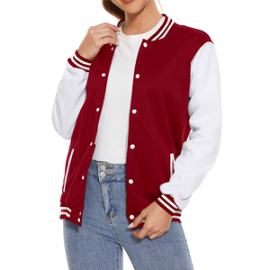 Nuevas chaquetas universitarias para mujer al por mayor, chaqueta cómoda de diseño elegante, chaqueta con logotipo bordado por encargo, chaqueta con letras para mujer - Product Image 3