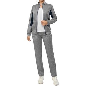 ชุดวอร์มผู้หญิงแบบมีฮู้ด 2 ชิ้น ผ้าเนื้อบางเบา ระบายอากาศได้ดี เหมาะสำหรับการวิ่ง - Product Image 3