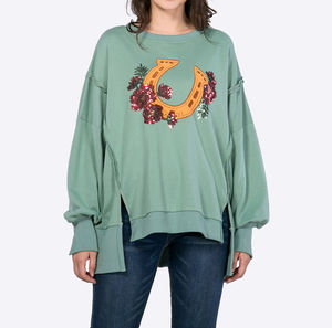 Sudadera Extra Grande para Mujer con Estampado Gráfico y Lentejuelas Bordadas, Sudadera Informal de Manga Larga, Ropa de Calle de Moda, Ropa de Invierno - Product Image 6