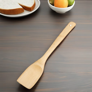 Spatule en bambou naturel Tourneur de cuisson antiadhésif écologique pour frire, remuer et servir avec long manche du Vietnam - Product Image 6