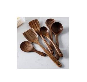 Biodegradable Salad serving Wood Spoon/forks/knives Wooden Cutlery <b>Set</b> Wooden Cooking Spoon Spatula salad serving <b>Set</b> - Product Image 4