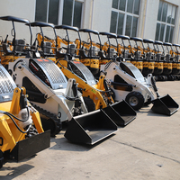 CE-zertifizierte Mini-Lader des Herstellers 1 Tonne 2 Tonnen Vorderrad lader Kleine Landwirtschaft Landwirtschaft liche Mini-Kompakt lader