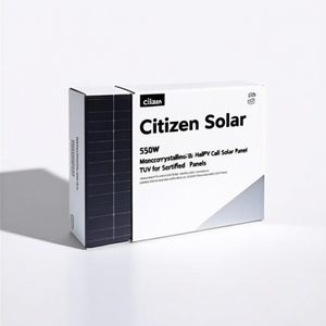 แผงโซลาร์เซลล์ Citizen Solar 550W โมโนคริสตัลไลน์แบบฮาล์ฟเซลล์ BIPV ได้รับการรับรองมาตรฐาน TUV - Product Image 2