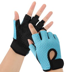 Gym <b>Weight</b> Lifting Fitness Cycling Sports Non-slip Breathable Polyester Anti-UV Stretch Full Finger Tactical Gloves - Product Image 1