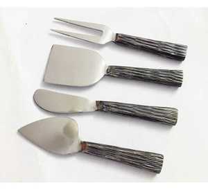 Ensemble de couteaux à fromage en acier inoxydable 4 pièces outils à fromage universels en bois meilleure vente en gros de haute qualité - Product Image 6