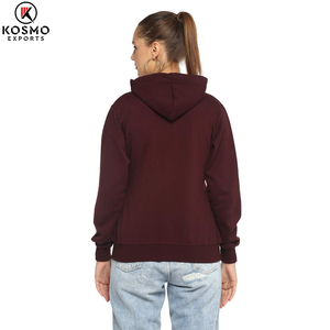 เสื้อฮู้ดแบบสวมศีรษะของผู้หญิงเสื้อฮู้ดแบบมีซิปออกแบบได้ตามต้องการ - Product Image 3