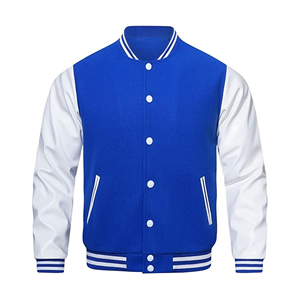 Custom 300GSM 8020 Wool <b>Men</b> <b>Old</b> School Varsity <b>Jackets</b> <b>Men</b> Wholesale Blank Letterman Varsity <b>Jackets</b> Custom Bomber - Product Image 4