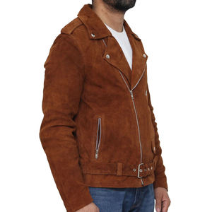 Fabrication professionnelle Motard de haute qualité Mode personnalisée Moto élégante Hommes et femmes Vestes en cuir - Product Image 2