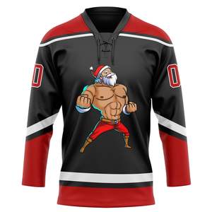 New Arrival Ice Hockey Uniform Custom Sublimation 100% Polyester Ice Hockey Jersey Hockey Uniform USA Europe - Product Image 2
