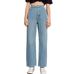 OEM Wholesale 2025 Custom Logo Womens <b>Plus</b> <b>Size</b> Gothic Cargo Pants Mid Waist Flared Wide Leg Stretch Cotton Denim Winter - Product Image 3