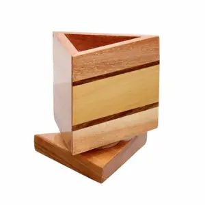 Hot-bán chủ bút rắn gỗ đa chức năng lưu trữ hộp gỗ vĩnh viễn lịch bằng gỗ chủ bút
