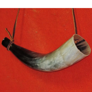 Corne à souffler viking portable faite à la main |   Corne de vache polie, style animal, corne de signalisation - Product Image 3