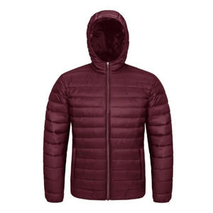 Mens quilted warm puffer jacket waterproof lightweight <b>winter</b> <b>coat</b> <b>hooded</b> windproof outerwear for outdoor adventure - Product Image 2