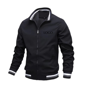 ... Chaqueta bomber para hombre, cierre completo de cremallera, tela ligera transpirable, perfecta para capas, ropa informal de gimnasio de viaje y uso al aire libre - Product Image 6