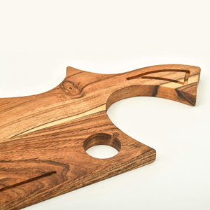 Planche à découper et planche de service en bois d'acacia de forme personnalisée meilleure vente du fabricant indien vendeur en ligne à bas prix - Product Image 3