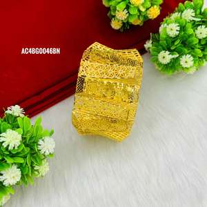 <b>Gold</b> Design <b>Gold</b> Plated <b>Bangles</b> Set. - Product Image 3