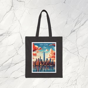Customizable Eco Friendly Heavy Duty Classic Cotton Canvas Tote Bags with Country Theme Print Accessories Holder - Product Image 2