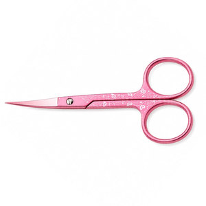 Ciseaux à sourcils roses en acier inoxydable, lame droite et aiguisée, outil de beauté et de toilettage, pour droitiers - Product Image 6