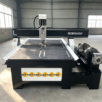 Fresadora CNC de 4 ejes para tablas de surf 3D de alta resistencia, máquina de fresado CNC rotativa de 4x8 pies con interfaz USB Mach3, máquina CNC para madera