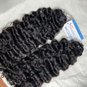 Luxury Raw Burmese Human Hair Double Drawn Natural Straight Hair Extensions No Shedding No <b>Tangle</b> - Product Image 3