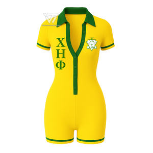 Combinaison mignonne brodée de vêtements de sororité grecque Chi Eta Phi | Body décontracté - Product Image 1