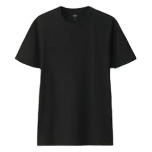 Новая трендовая футболка для привлекательного органического хлопка футболка с индивидуальным круглым вырезом и черного цвета Мужская Удобная футболка
