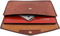 Housse de protection pour ordinateur portable en cuir véritable, unisexe, personnalisée et faite à la main, pour un usage quotidien ou au bureau, style classique