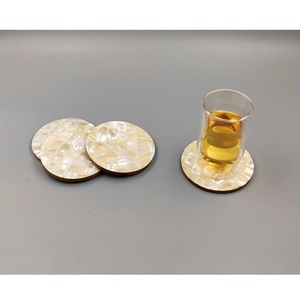 Sous-verre de luxe fait main en nacre incrustée, style européen, durable, logo personnalisé, couleur naturelle pour la maison et les restaurants - Product Image 6