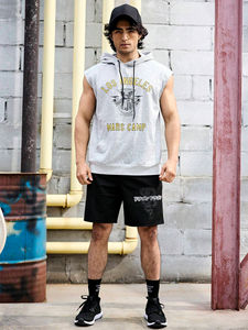 Trending Customized <b>Men</b> <b>Sleeveless</b> <b>Hoodie</b> With Kangro Pocket High Quality Fabric Wholesale Made in Pakistan - Product Image 4