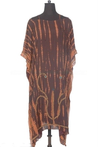 Tie Dye à la main à la mode longue caftan robe pour femmes vêtements de villégiature caftan robe de plage caftan caftan perle à la main longue robe - Product Image 2
